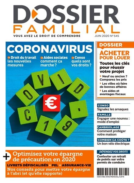 Dossier Familial – juin 2020 Cover