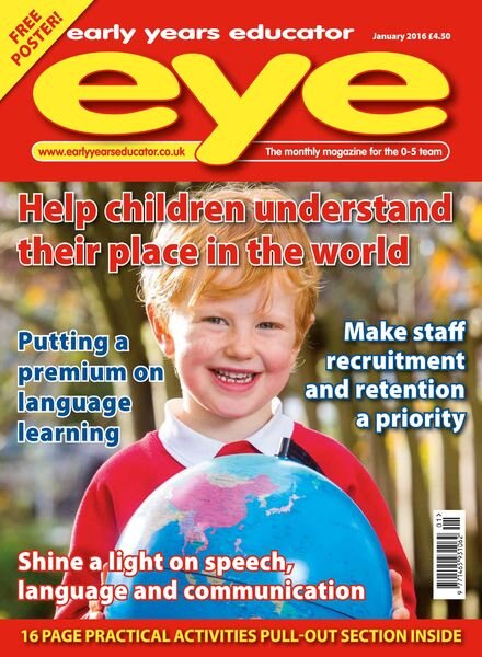 Early Years Educator – January 2016 Cover
