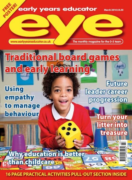 Early Years Educator – March 2016 Cover