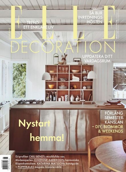 Elle Decoration Sweden – August 2020 Cover