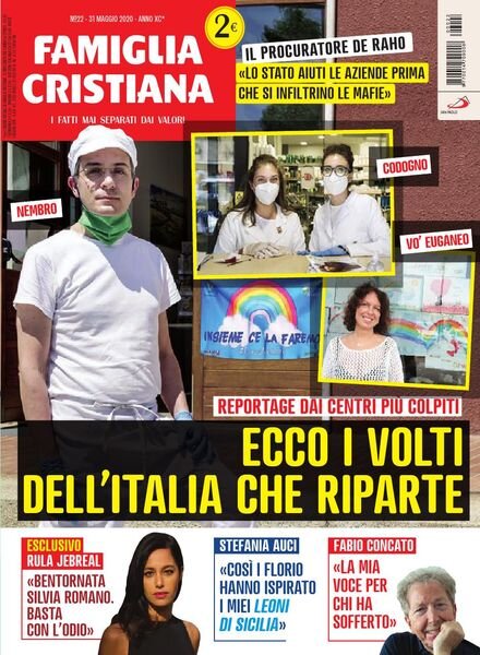 Famiglia Cristiana – 31 Maggio 2020 Cover
