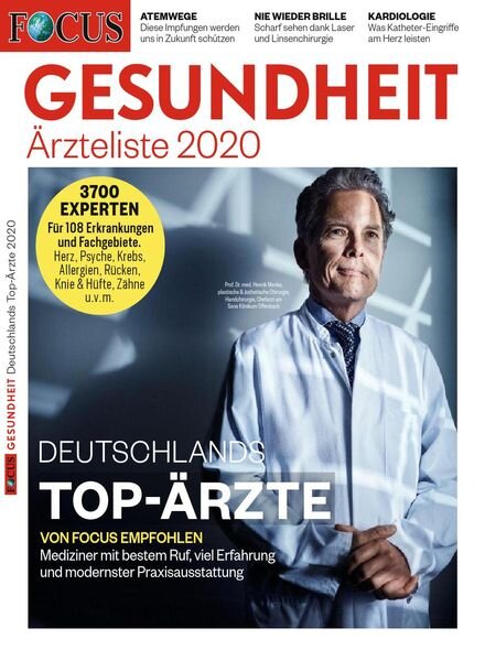 Focus Gesundheit – Nr.4 67 2020 Cover