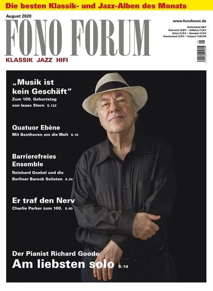 Fono Forum – August 2020 Cover