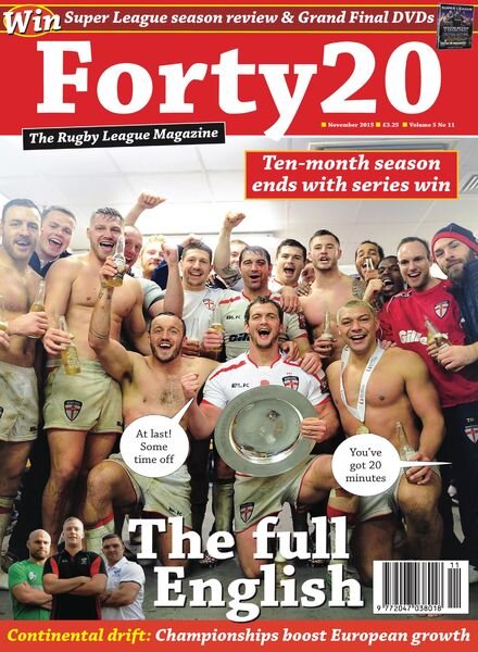 Forty20 – Vol 5 Issue 11 Cover