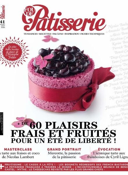 Fou de Patisserie – Juillet-Aout 2020 Cover