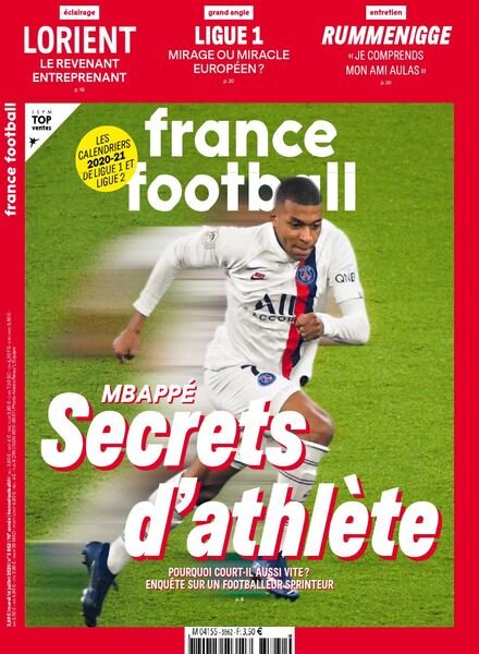 France Football – 14 Juillet 2020 Cover