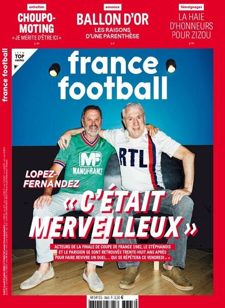 France Football – 21 Juillet 2020 Cover