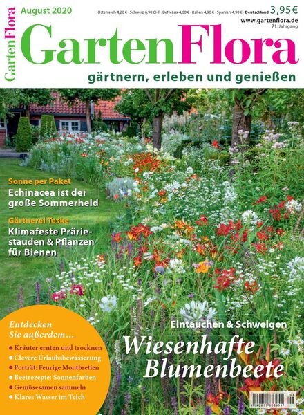 GartenFlora – August 2020 Cover