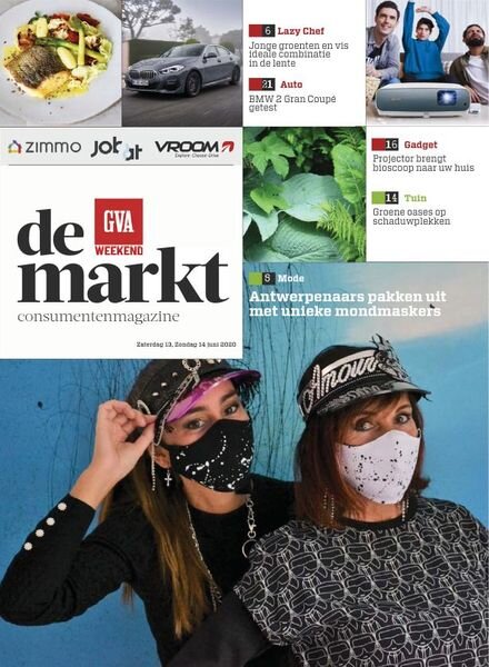 Gazet van Antwerpen De Markt – 13 juni 2020 Cover