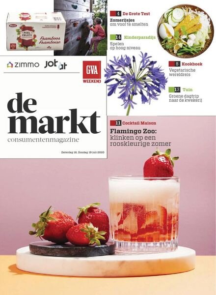 Gazet van Antwerpen De Markt – 18 juli 2020 Cover