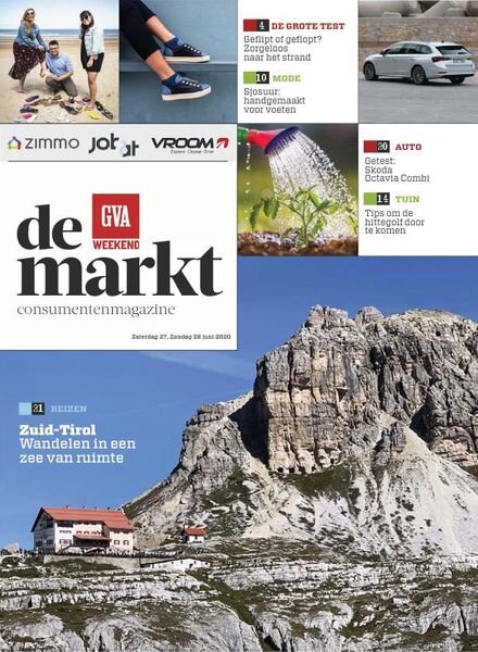 Gazet van Antwerpen De Markt – 27 juni 2020 Cover