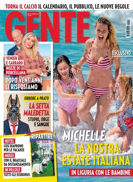 Gente Italia – 20 giugno 2020 Cover