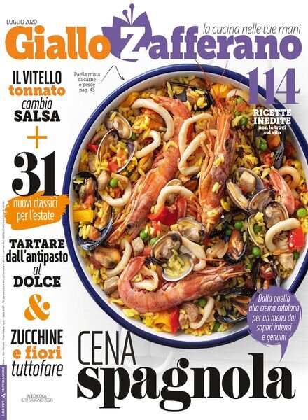 Giallo Zafferano – luglio 2020 Cover