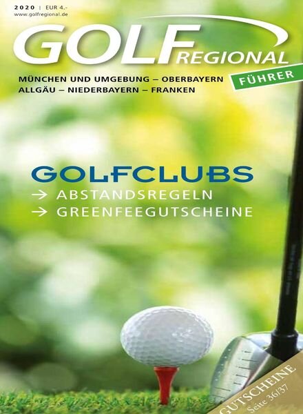 Golf Regional – Sommer 2020 Cover