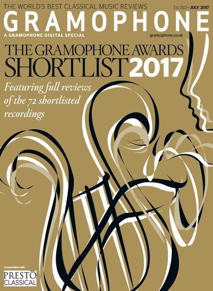 Gramophone – Gramophone Awards Shortlist 2017 Cover