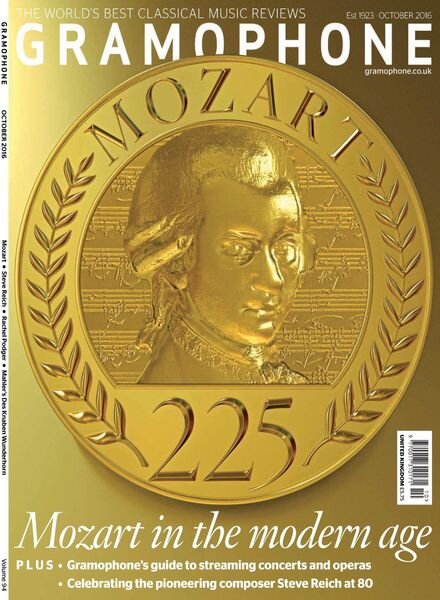 Gramophone – October 2016 Cover