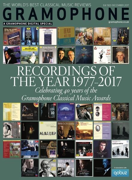 Gramophone – Recordings of the Year 1977-2017 Cover
