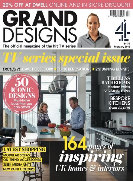 Grand Designs UK – February 2016 Cover