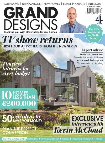 Grand Designs UK – October 2016 Cover