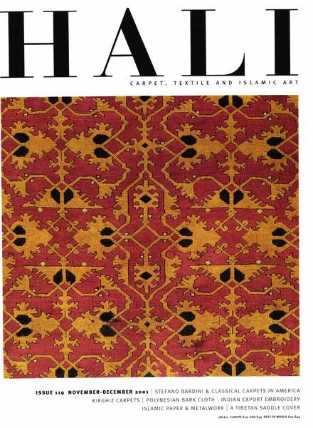 HALI – November-December 2001 Cover