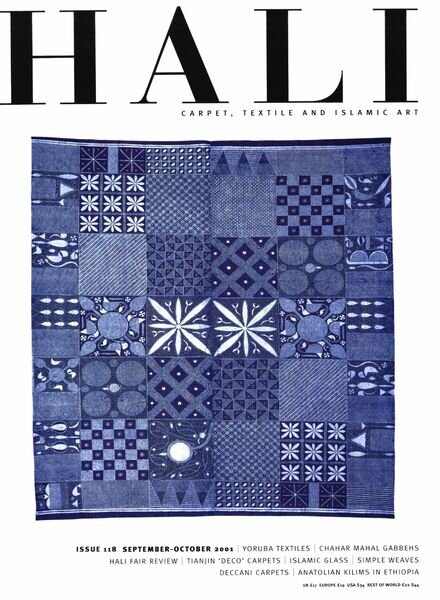 HALI – September-October 2001 Cover