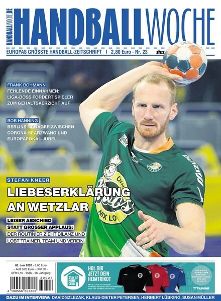HANDBALLWOCHE – 03 Juni 2020 Cover