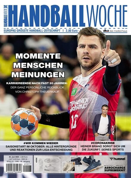 HANDBALLWOCHE – 30 Juni 2020 Cover