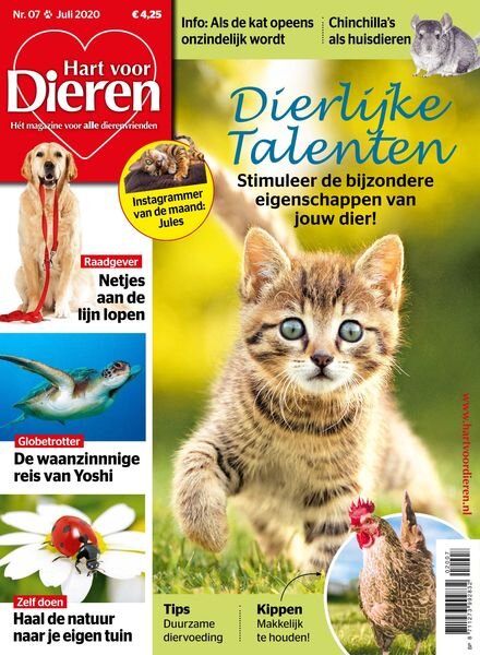 Hart voor Dieren – juli 2020 Cover