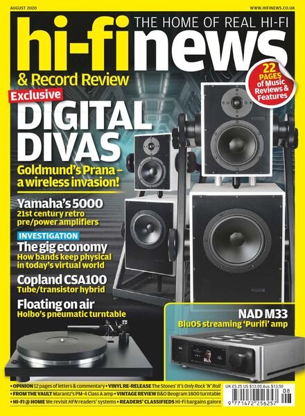 Hi-Fi News – August 2020 Cover