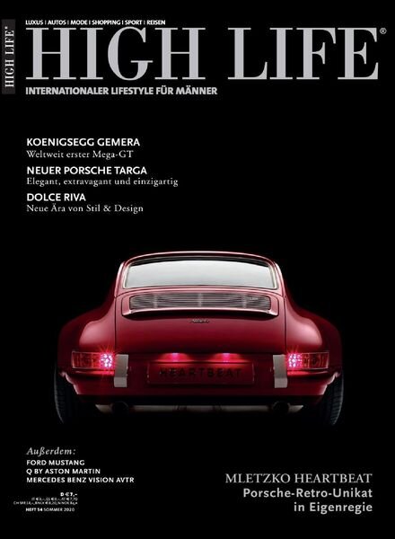 High Life – Sommer 2020 Cover