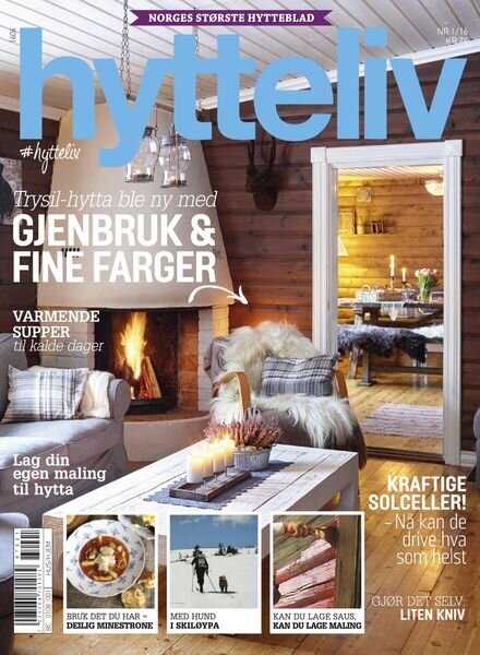 Hytteliv – januar 2016 Cover