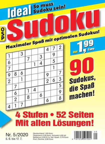 Ideal Sudoku – Nr.5 2020 Cover