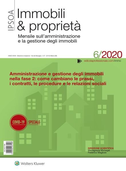Immobili & proprieta – Giugno 2020 Cover