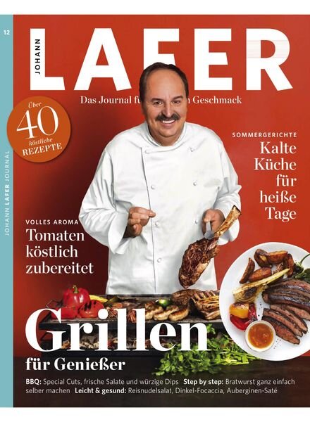 Johann Lafer Journal – Juni 2020 Cover