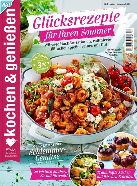 kochen & geniessen – 24 Juni 2020 Cover