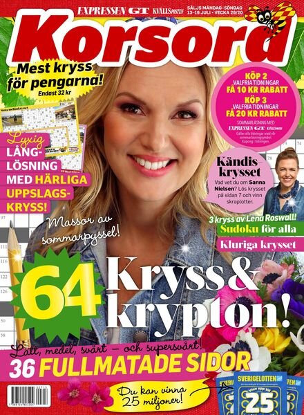 Korsord – 13 juli 2020 Cover
