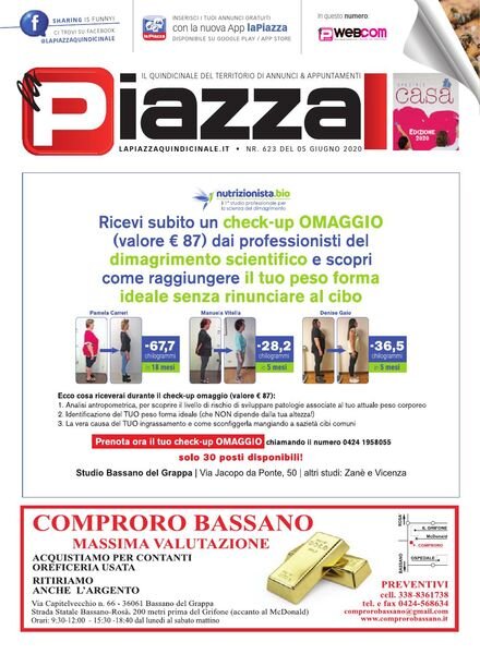 la Piazza – Giugno 2020 Cover