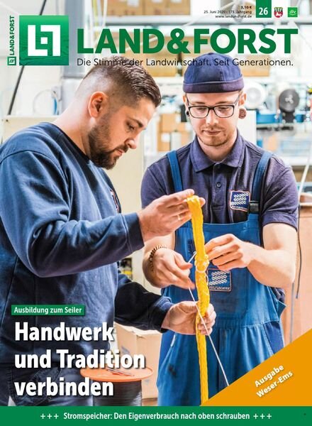 Land & Forst Weser Ems – 23 Juni 2020 Cover