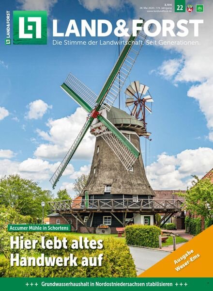 Land & Forst Weser Ems – 26 Mai 2020 Cover