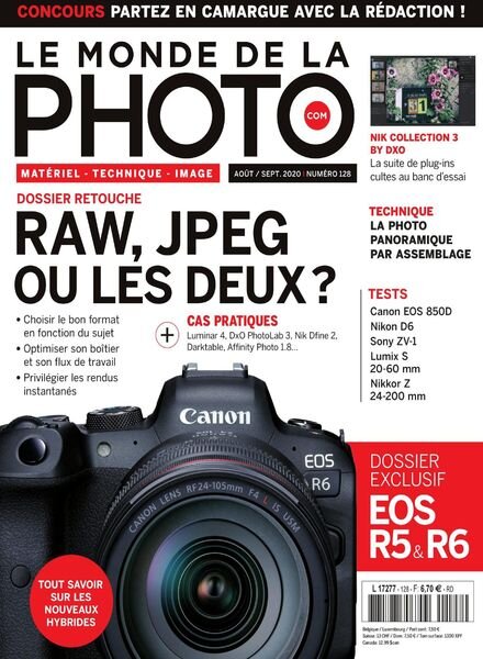 Le monde de la photo – Aout-Septembre 2020 Cover