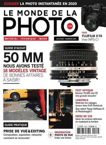 Le monde de la photo – Juin 2020 Cover