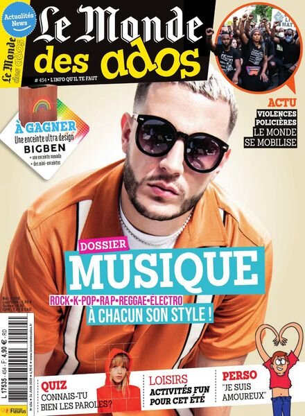 Le Monde des Ados – 24 Juin 2020 Cover