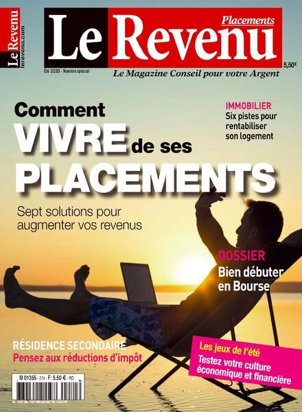 Le Revenu Placements Numero Special – ete 2020 Cover