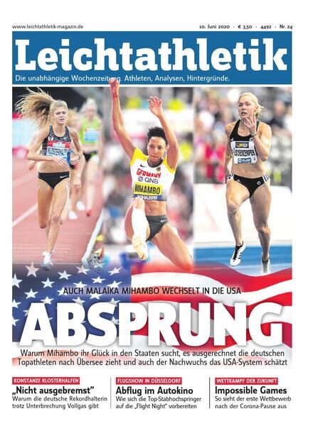 Leichtathletik – 10 Juni 2020 Cover