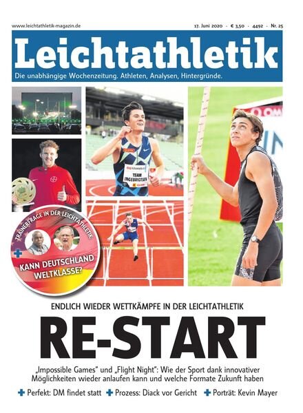 Leichtathletik – 17 Juni 2020 Cover
