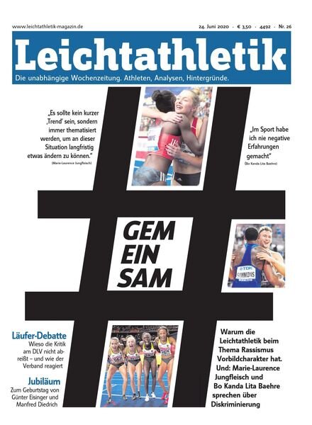 Leichtathletik – 24 Juni 2020 Cover