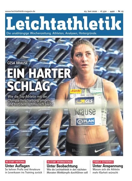 Leichtathletik – 3 Juni 2020 Cover