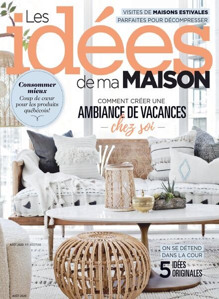 Les Idees de ma maison – aout 2020 Cover