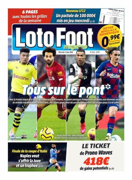 Loto Foot – 17 Juin 2020 Cover