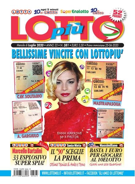 Lottopiu – Luglio 2020 Cover